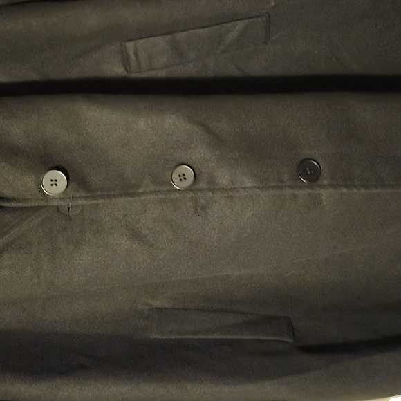 Women's Wool Black Coat- 3X - Picture 4 of 8